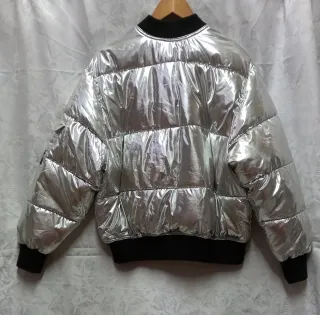 Bomber Cheap Monday Argento Donna