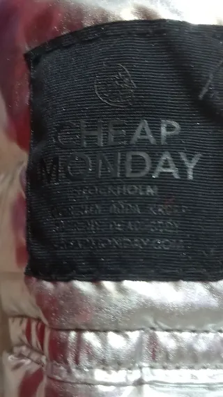 Bomber Cheap Monday Argento Donna