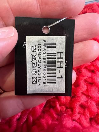 Braga de cuello bufanda rosa tejida