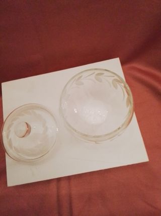 Bombonera cristal tallada pequeña