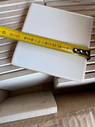 27 Baldosas Blancas 10x10 marca Decocer