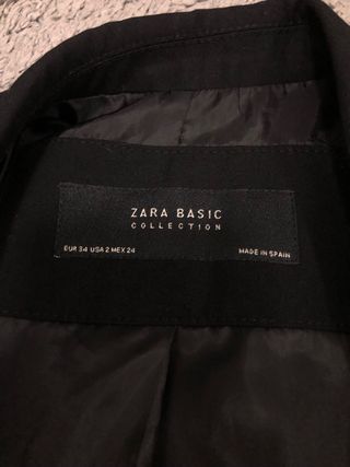 Giacca blazer Zara donna nera taglia 34