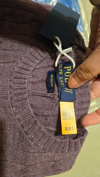 Sweatshirt / Camisola Ralph Lauren Roxa Tamanho L