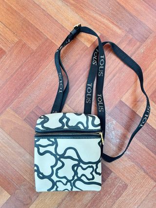Bolso Tous Beige y negro estampado