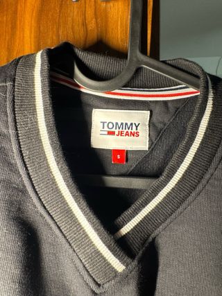 Felpa Tommy Hilfiger senza cappuccio nera
