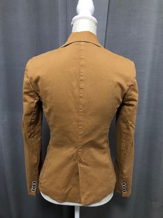 Giacca blazer donna marrone velluto taglia S