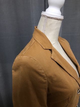 Giacca blazer donna marrone velluto taglia S