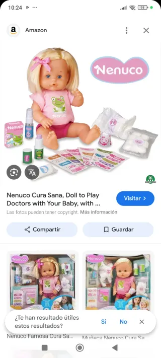 Nenuco Cura Sana Muñeca y Accesorios