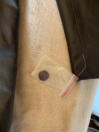 Chaqueta de piel autentica marrón chocolate