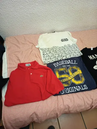 Lote 5 Camisetas Varias Tallas