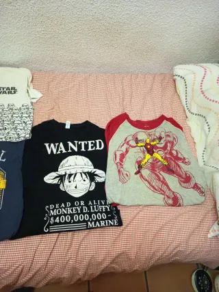 Lote 5 Camisetas Varias Tallas