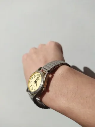Orologio Ren Beige e Oro