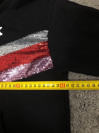 Felpa Pyrex donna nera con paillettes taglia XS