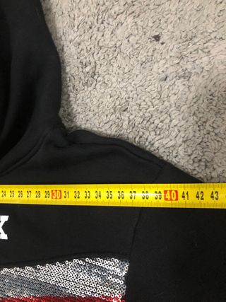 Felpa Pyrex donna nera con paillettes taglia XS