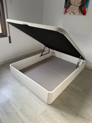 Canapé abatible 135x190 blanco