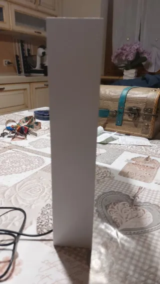 Lampada Natalizia Cornice Babbo Natale Renna