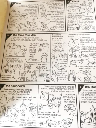 Nativity Press-Out Model - presépio de Natal