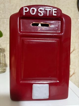 Salvadanaio Poste Italiane rosso