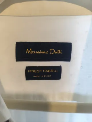 Camisa Massimo Dutti blanca con coderas
