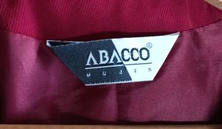 Traje vintage Abacco rojo burdeos talla 50