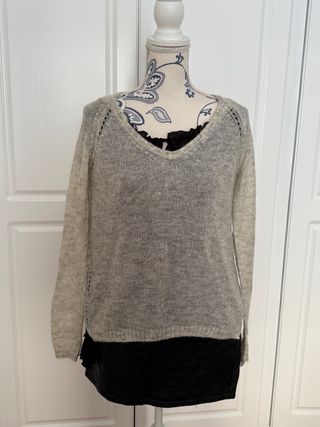 Jersey Mango Lana Gris Talla M