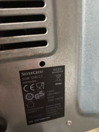 Mini horno eléctrico