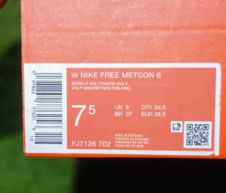 T38.5 envío incluido!! NIKE FREE METCON 6