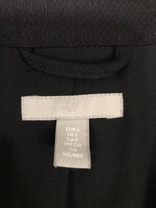 Cappotto H&M Nero Taglia S