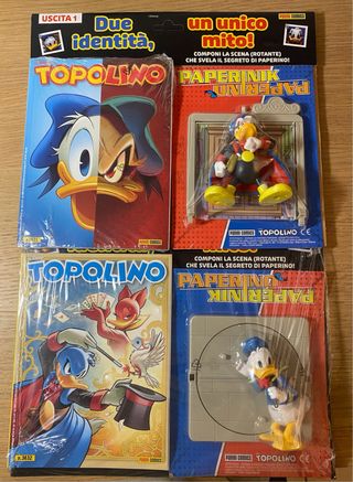 Topolino 3631 3632 con statua Paperinik