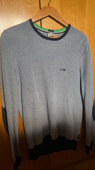 Jersey Armani Jeans Gris y azul marino