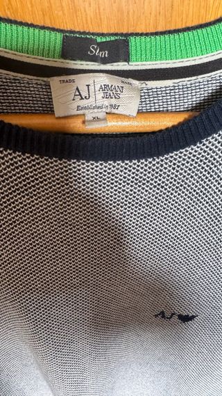 Jersey Armani Jeans Gris y azul marino
