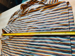 Camicia Tommy Hilfiger a righe marrone e giallo