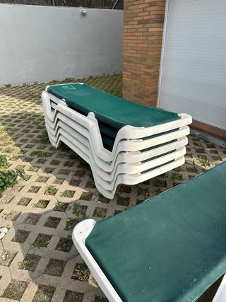 Due sdraio da giardino