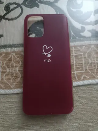 Custodia per telefono bordeaux con cuore