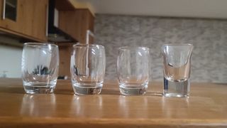 Juego de 4 vasos de cristal chupito