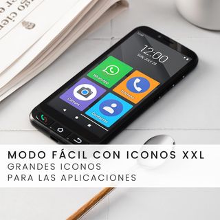 SPC Zeus 4G Pro + Custodia | Smartphone di facile utilizzo per anziani