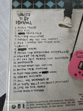 CD Machine Gun Kelly Tickets to My Downfall