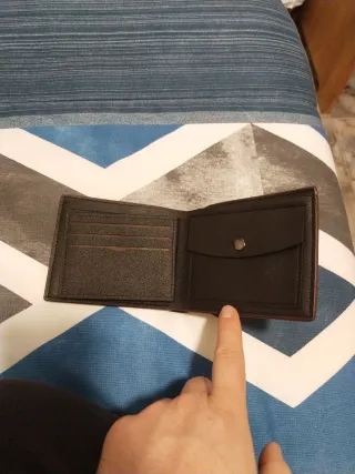 Cartera hombre marrón a estrenar