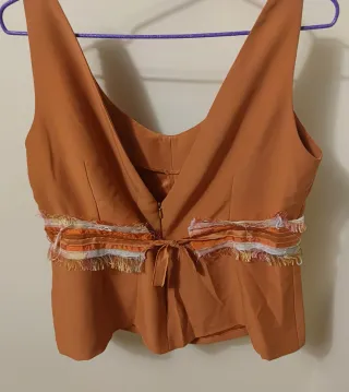 Top tirantes con fajín talla 42