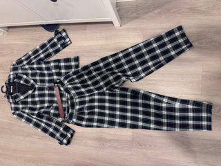 Conjunto Tartán Blazer y Pantalón