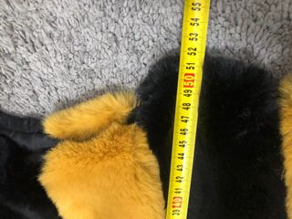 Gilet pelliccia Jasmine nero/giallo L/XL