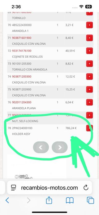 Piñón TMAX 530 Completo