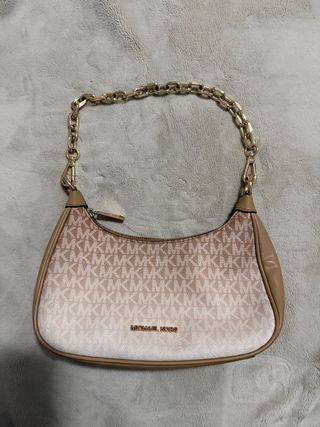 Bolso Michael Kors Beige y Blanco poco uso