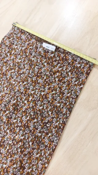 Pantalón Mango Estampado Flores Talla S