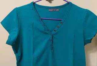 Camiseta verde turquesa FITTIWAY talla M