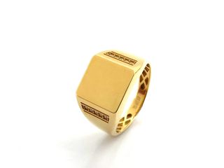 sello oro 18k con piedra con circonita t. 24 (20,38 mm)