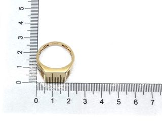 sello oro 18k con piedra con circonita t. 24 (20,38 mm)