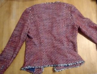 Giacchetta Zara Tweed Rosso