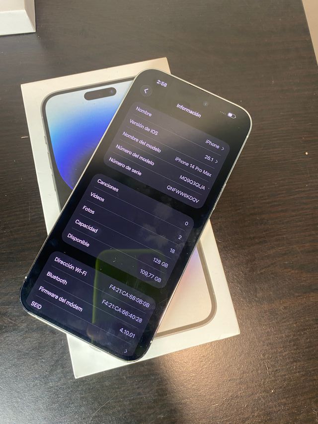 iPhone 14 Pro Max 128GB Argento 82%