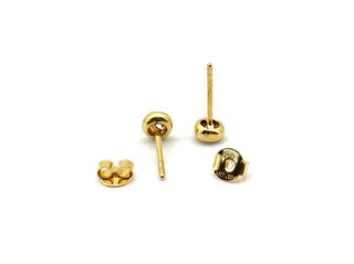 pendientes oro 18k con piedra con circonita